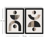 Wallity Cuadro Decorativo enmarcado en MDF (2 piezas) de 38 x 53 cm